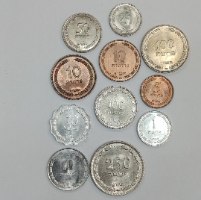 11 מטבעות פרוטות שונים מצבים חדשים -ישראל