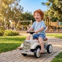 בימבה וינטג לפעוטות  עם אורות וצלילים בצבע שמנת 28834SH מסדרת Retro line