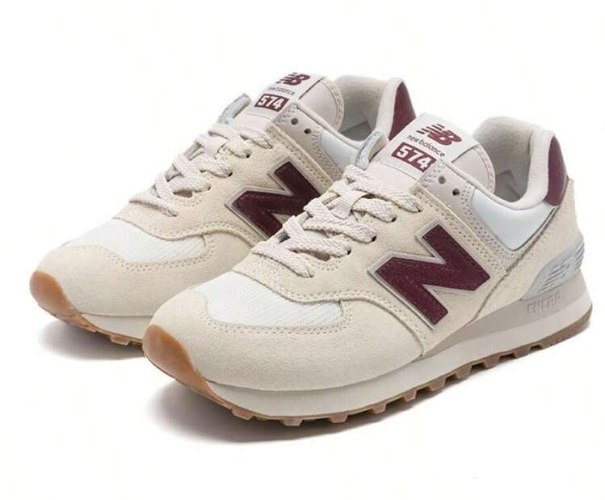 נעלי ניו בלאנס New Balance 574 בורדו בז' - מידה 39.5