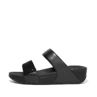 לולו סלייד שחור קריסטל פיטפלופ FITFLOP