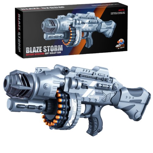 רובה חיצים חשמלי לילדים בעל 40 חיצי ספוג BLAZE STORM