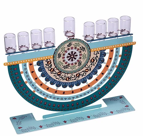 חנוכייה דגם מנדלה לשמן/ נרות