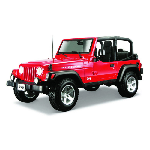 מאיסטו - ג'יפ רוביקון רנגלר אדום - MAISTO JEEP WRANGLER RUBICON  1:18