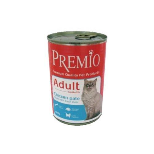 שימורי פרמיו לחתול עוף 400 גרם - PREMIO PATE CAT CHICKEN 400G