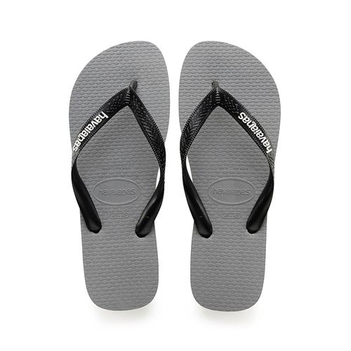 Havaianas Logo Filete- אפור+ רצועות שחור