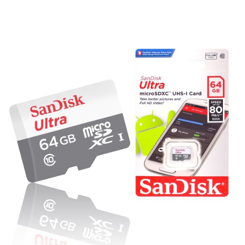 כרטיס זיכרון Sandisk 64GB – מהיר ואמין לכל המכשירים