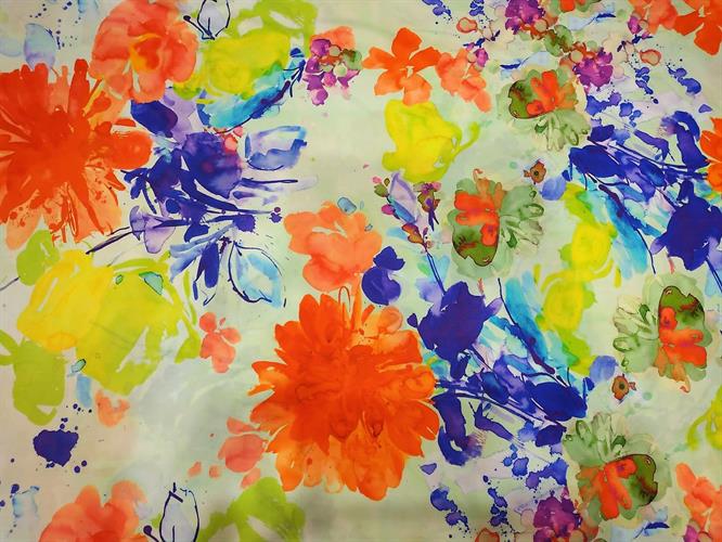 ליקרה פוליאמיד Floral צבעוני