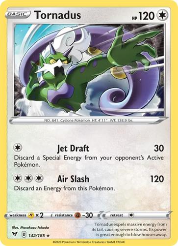 קלף בודד single פוקימון - tornadus - Vivid Voltage - 142/185