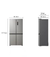 מקרר 4 דלתות מקפיא תחתון 474 ליטר LG GR-B470BE - גימור נירוסטה
