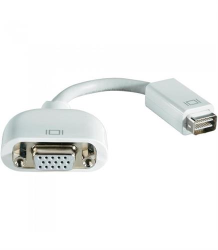 מתאם יציאת כרטיס מסך למחשב מקבוק Apple M9320G/A Mini DVI plug to VGA socket Adapter