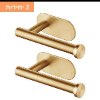 2 יחידות זהב - מתלה דקורטיבי לנייר טואלט ללא קדיחות