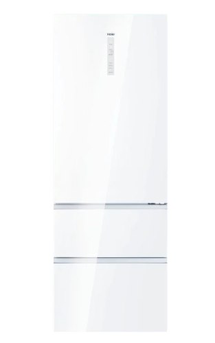 מקרר  3 דלתות האייר 483 ליטר Haier HTW7720DNGW זכוכית לבנה
