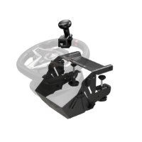 ערכת היגוי Thrustmaster Simrtask WW – תושבת הרכבה שחורה עם ידית הגה מסתובבת מחוברת להגה