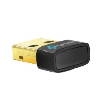 מתאם בלוטות' TP-Link UB500 Bluetooth 5.4 Nano USB – פריט בודד בצבע שחור עם מחבר מוזהב ולוגו כחול