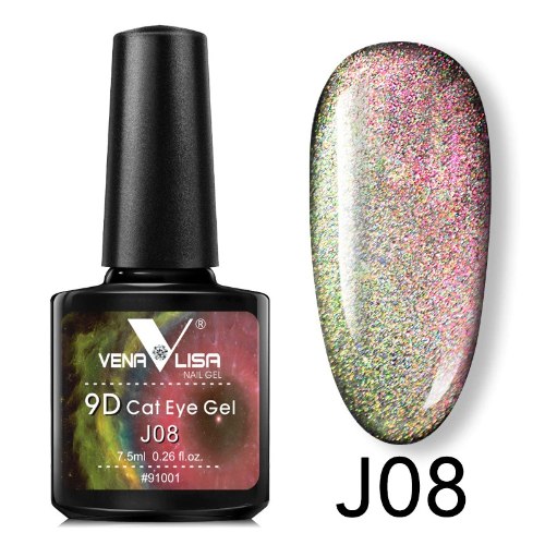לק ג’ל עין החתול  J08 9D  ונליסה  VenaLisa