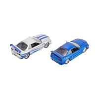 מארז זוגי ניסאן סקיילין R34 של בריאן מהיר ועצבני - Jada Fast & Furious 1:32