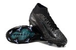 עם גרב - נעלי כדורגל Nike Air Zoom Mercurial Superfly IX Elite שחור כחול