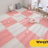 לבן+ורוד - מזרון פאזל לחדר הילדים במבחר צבעים ומבחר גדלים