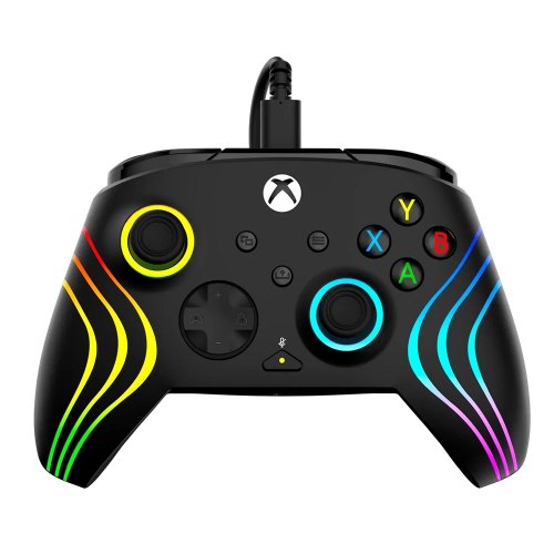 שלט גיימינג RGB חוטי Turtle Beach Afterglow Wave ל־Xbox ו־PC בצבע שחור