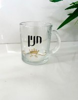כוס זכוכית עם הדפסה