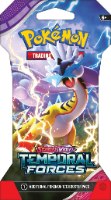 קלפי פוקימון 4 יח' בוסטר מוסלב Pokémon TCG Scarlet & Violet Temporal Forces Sleeved Booster