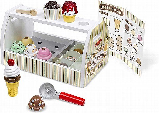 מליסה ודאג- דוכן גלידה melissa & doug