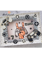תבנית שלט גיימר - זוג שלטים - גדול וקטן