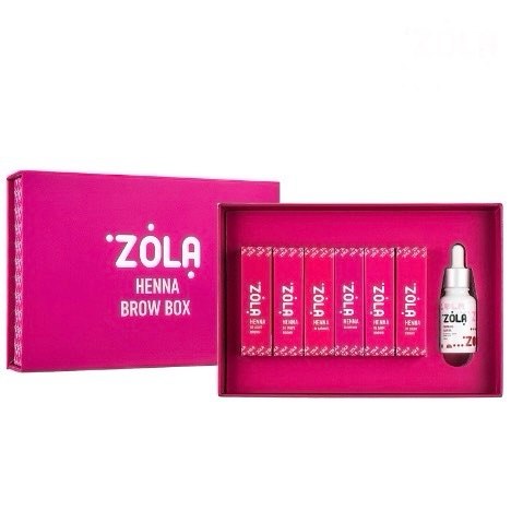 Zola קיט 6 גוונים חינה 5 מ״ל +שמן הזנה