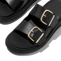 כפכפי GEN-FF רצועות עור ואבזמים שחור פיטפלופ FITFLOP
