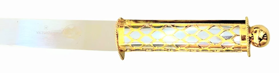 סכין לחלות שבת ויקטורינוקס  victorinox 5D כסף טהור 925-