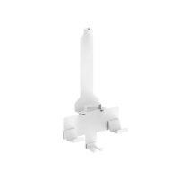 מתקן תלייה לקיר עבור Lumi GMA01-PS04 PS5 and PS5 Slim – חוטי מתקן תלייה לבן בודד בעל ווים נראה על רקע לבן