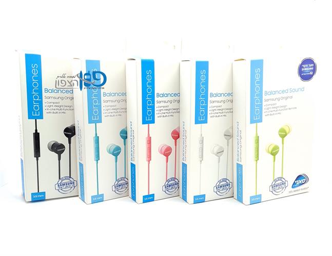 אוזניות סמסונג מקוריות SAMSUNG צבעוניות דקות