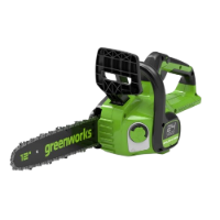 מסור שרשרת נטען בראשלס 30 ס"מ (גוף בלבד) - GREENWORKS GD24CS30 24V