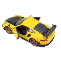 מאיסטו - דגם מכונית פורשה גי טי 3 צהובה - 1:24 Maisto Porsche 911 GT2 RS