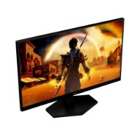 מסך 27 אינץ' Aoc Q27G42ZE – פריט בודד שחור מציג על המסך סצנת משחק צבעונית