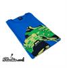 חולצה כחול רויאל - Royal blue - חולצה שחורה לקיץ הדפס גראפי "דריכה"👣