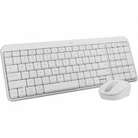 סט מקלדת ועכבר אלחוטיים Logitech MK250 לבן