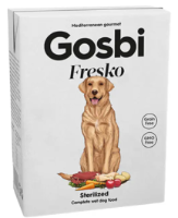 גוסבי פרסקו מזון רטוב מלא לכלבים סטרלייזד- Gosbi