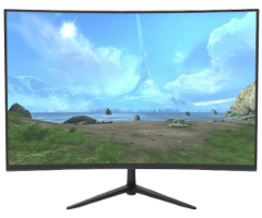 מסך גיימינג קעור Solid J239GCW 23.8 FHD VA 165HZ 5MS DP HDMI