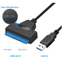 מתאם לדיסק בקשיח "2.5 SATA to USB 3.0/Type-C Cable Up to 6 Gbps for 2.5" External HDD SSD