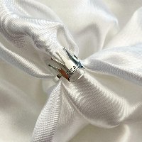 טבעת כתר גולדפילד/כסף 925 עם חריטה
