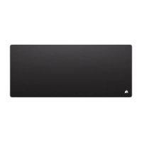 משטח לעכבר גיימינג צבע שחור Corsair MM Anti-Fray Cloth XXL – משטח מלבני שחור גדול עם לוגו לבן של Corsair בפינה