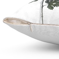 Botanical Throw Pillow with Positive Quote