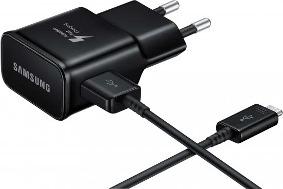 מטען וכבל מהיר מקורי שחור SAMSUNG Type C 15W