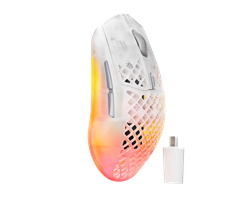 עכבר גיימינג אלחוטי SteelSeries Aerox 3 WL Gen 2 Ghost Edition לבן