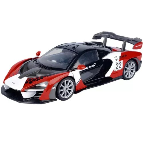מוטורמקס מקלארן סנה McLaren Senna GT Racing Motormax בקנה מידה 1:24 – דגם אספנות איכותי