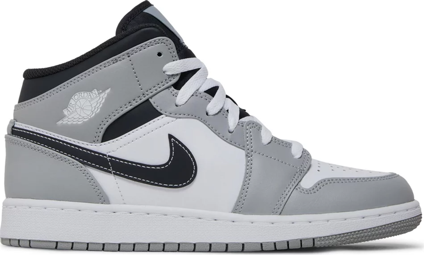 Air Jordan 1 Mid GS Light Smoke Grey