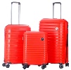 אדום - סט 3 מזוודות בנטון 10663 Benaton Suitcase Vanille