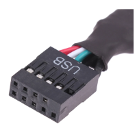 כבל מתאם מאריך USB נקבה ל-2 חיבורי USB 9 Pin