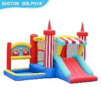 מתקן קפיצה מתנפח לחצר עם מגלשה D72012 מבית Doctor Dolphin